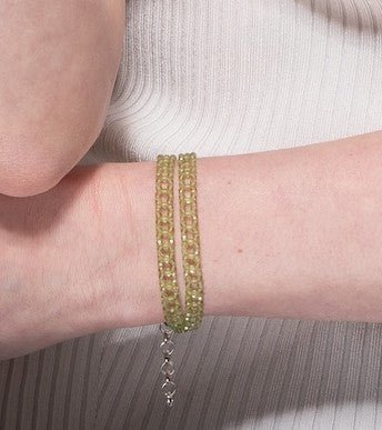 Peridot Gemstone Ring | Handmade by Carla Ciminera - can also be worn as a bracelet