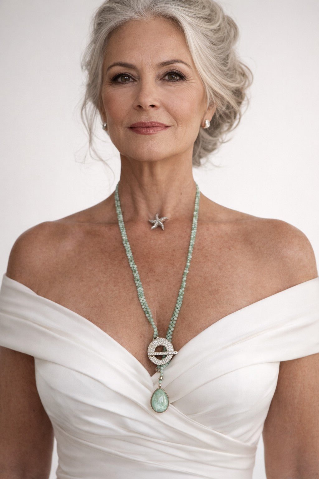 Triad – Emerald with Amazonite pendant - Carla Ciminera