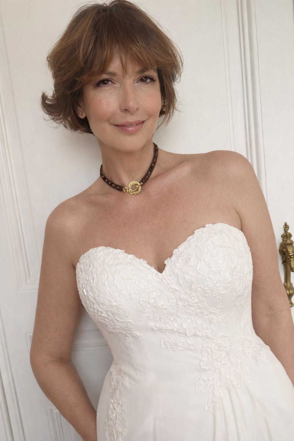 Smoky Quartz choker with citrine pendant - Carla Ciminera